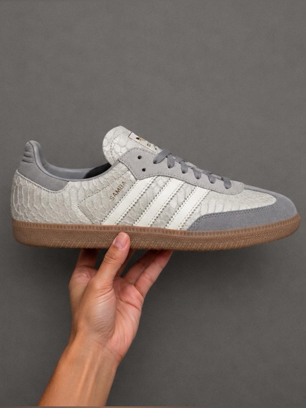 ADIDAS SAMBA GREY CROC MULTIPLE MEN WOMEN KIDS SIZES BRAND NEW WITH BOX